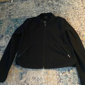 Black, stretchy, soft jacket from banana republic. Barley worn!